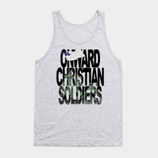 Onward Christian Soldiers raising flag at Iwo Jima Tank Top